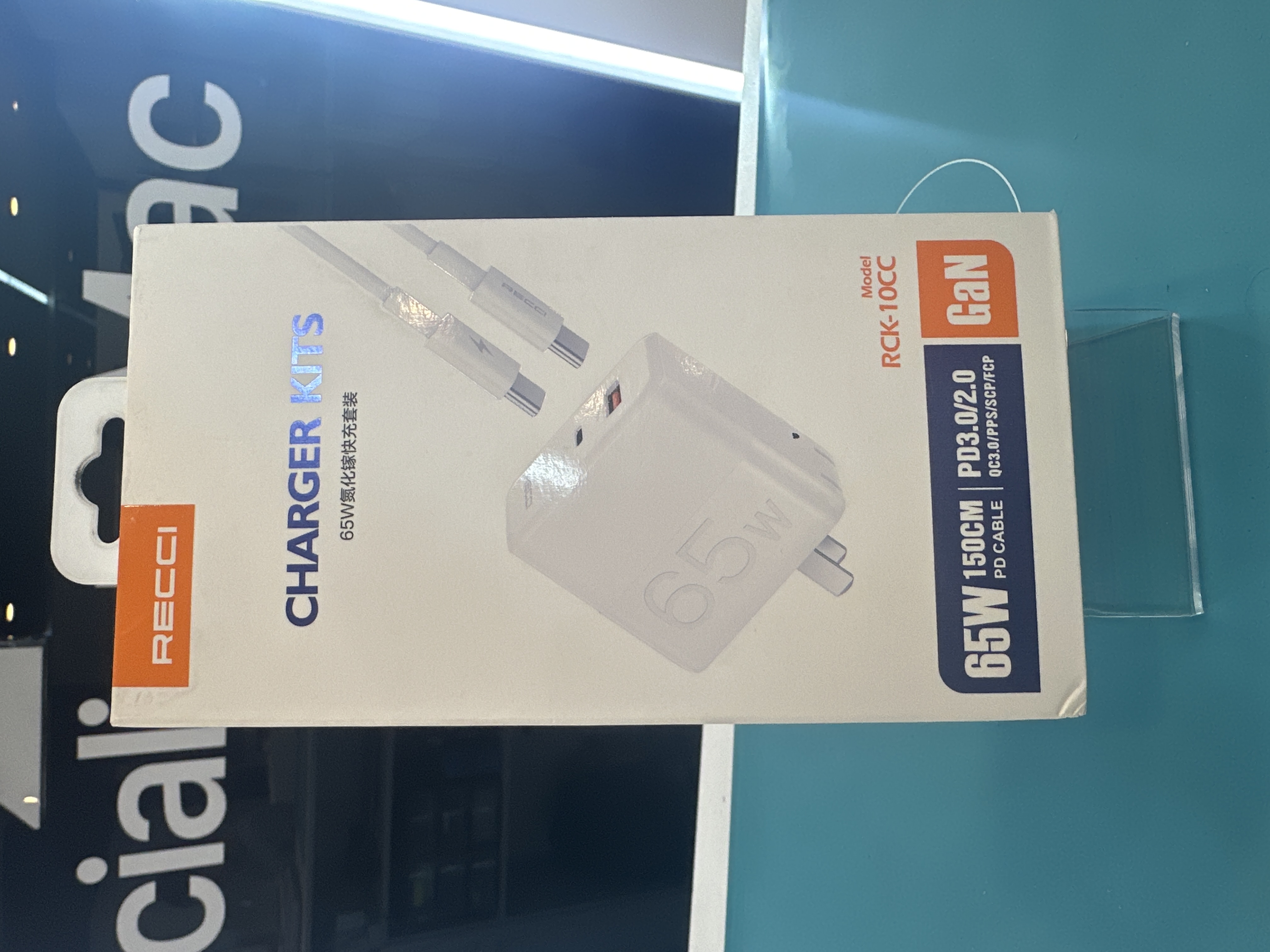 RECCI 65W GAN TECH AC CHARGER SET C