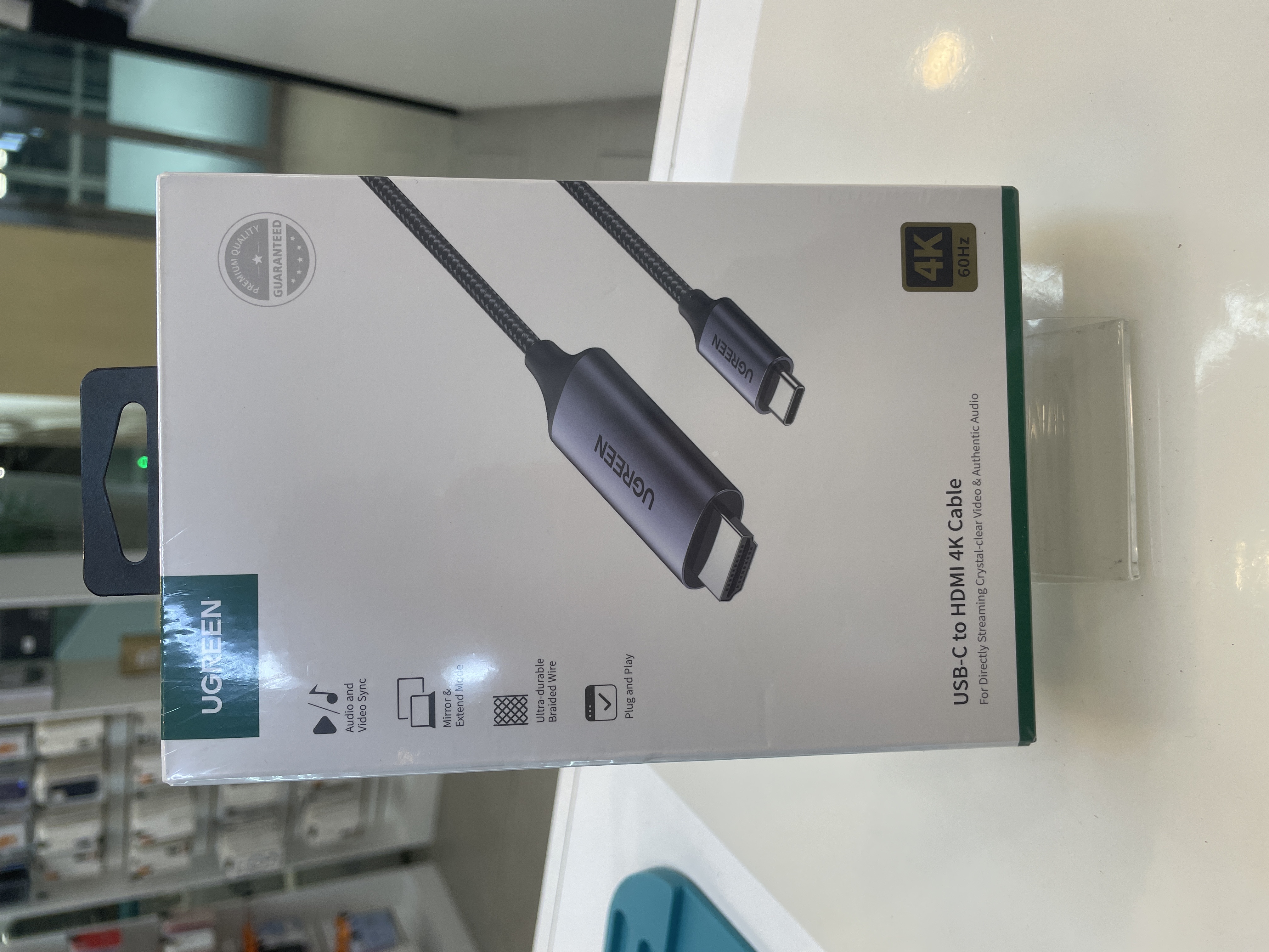 CABLE USB C A HDM 1.5 ALUM 50570