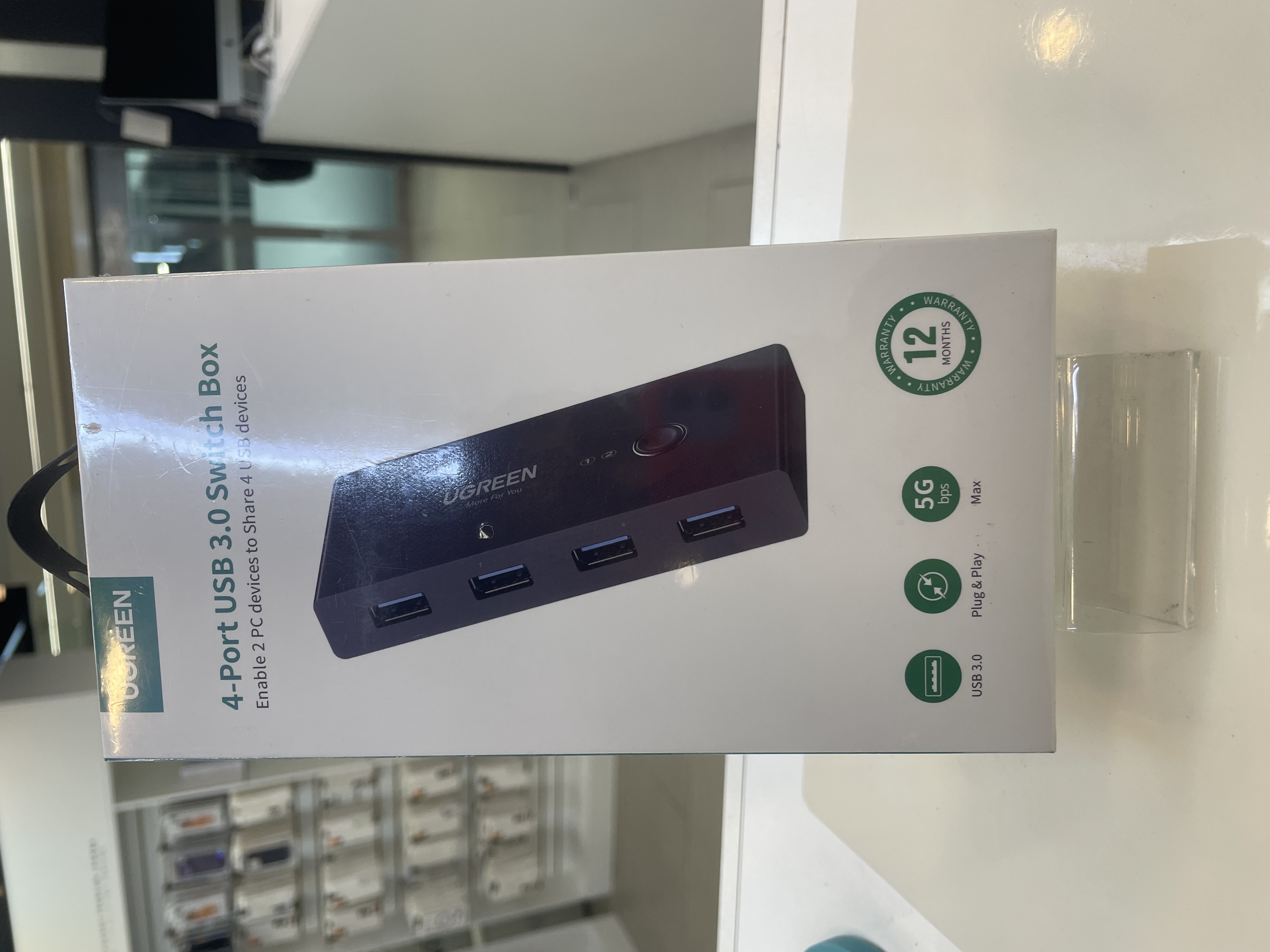 SWITCH BOX 4 PUERTOS USB PARA 2 PC 30768