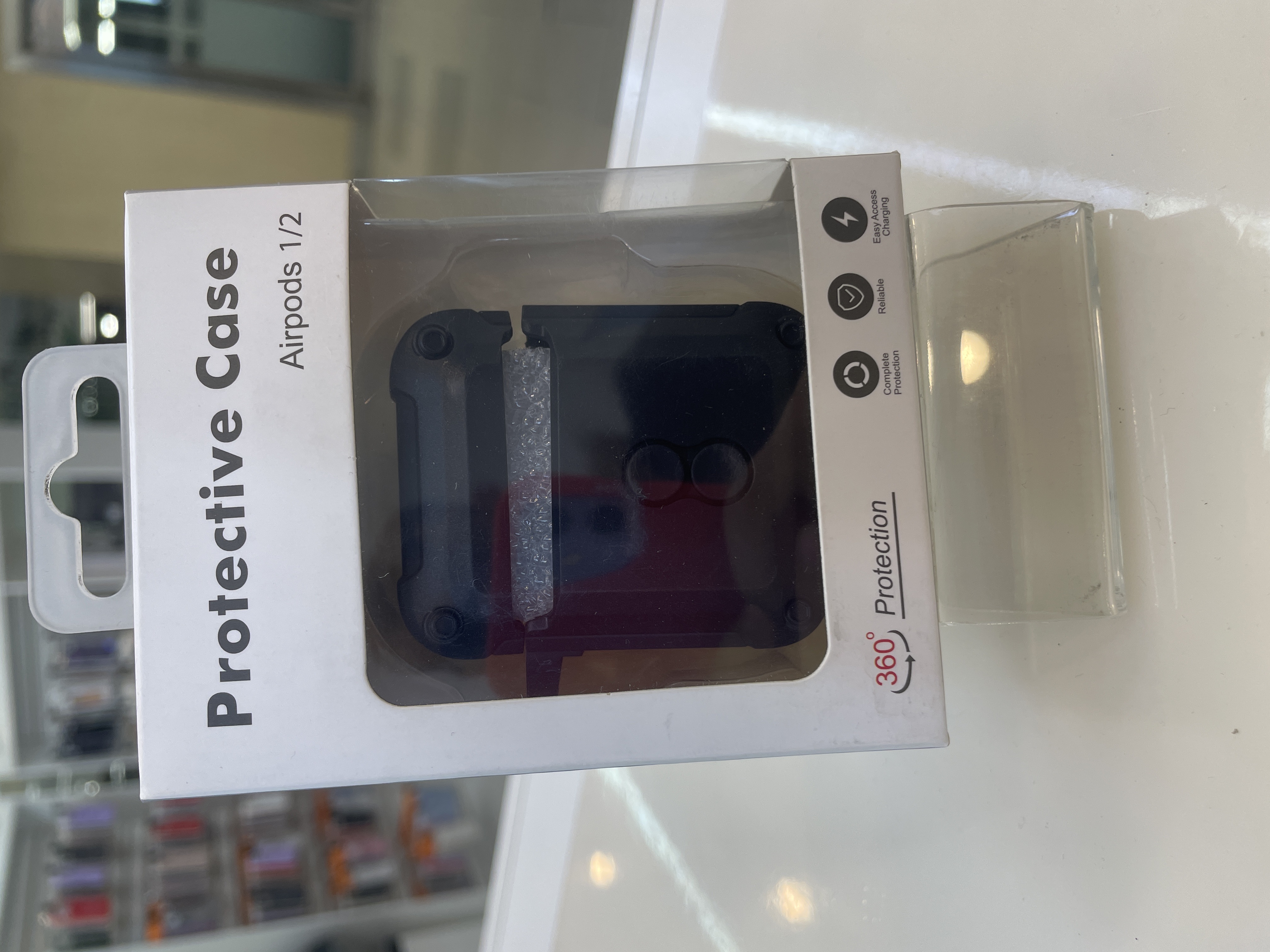 EGGSHELL PROTECTOR AUDIFONOS AIRPODS 1/2 360